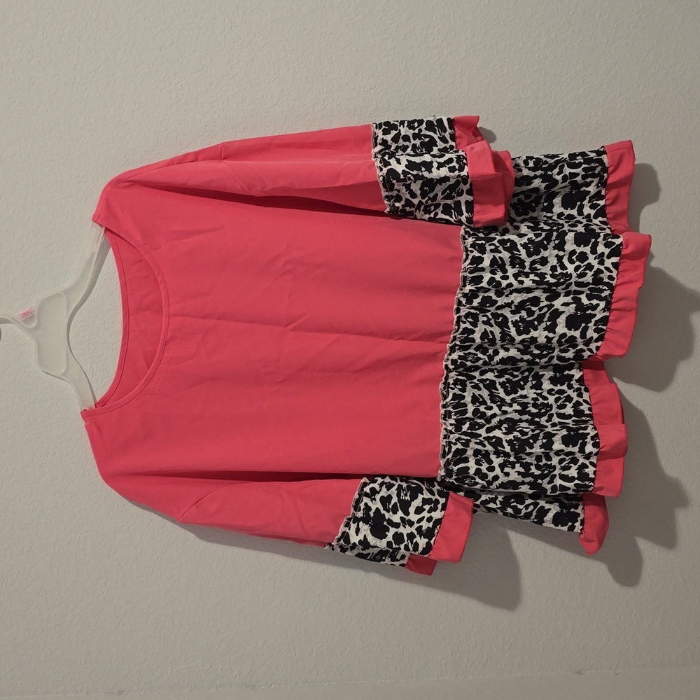 Shein pink blouse